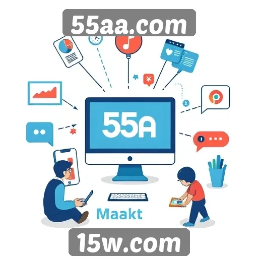 Estratégias de marketing do site 55aa.com